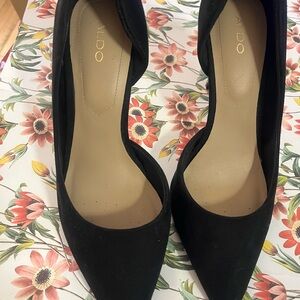 Aldo Black Pointed Toe Suede Pumps